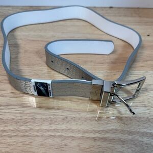 Nike Silver Reversible Belt XS